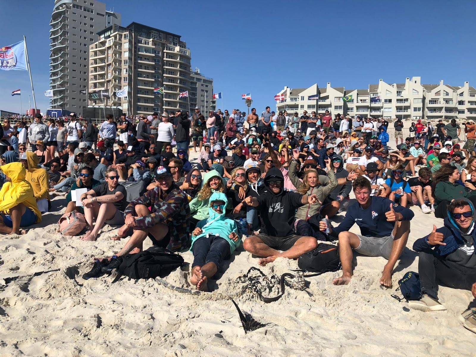 The crowd on Kite Beach for the Red Bull King of the Air